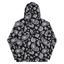 Load image into Gallery viewer, Black Bandana Hoodie