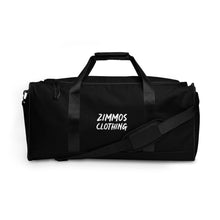 Load image into Gallery viewer, Zimmos Clothing Black Duffle Bag