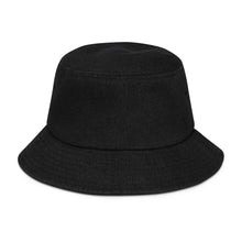 Load image into Gallery viewer, Denim Bucket Hat with Embroidered Logo