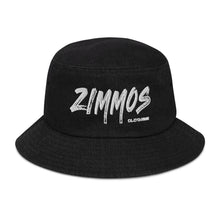 Load image into Gallery viewer, Denim Bucket Hat with Embroidered Logo