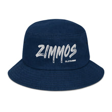 Load image into Gallery viewer, Denim Bucket Hat with Embroidered Logo