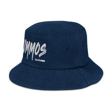 Load image into Gallery viewer, Denim Bucket Hat with Embroidered Logo