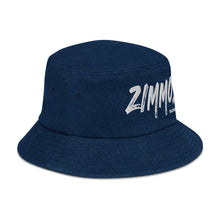 Load image into Gallery viewer, Denim Bucket Hat with Embroidered Logo