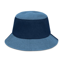 Load image into Gallery viewer, Denim Bucket Hat with Embroidered Logo