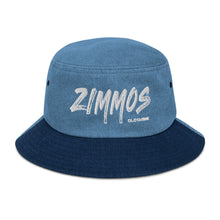 Load image into Gallery viewer, Denim Bucket Hat with Embroidered Logo