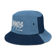 Load image into Gallery viewer, Denim Bucket Hat with Embroidered Logo