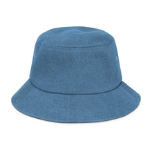 Load image into Gallery viewer, Denim Bucket Hat with Embroidered Logo
