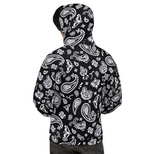 Load image into Gallery viewer, Black Bandana Hoodie
