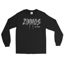 Load image into Gallery viewer, Men’s Long Sleeve Shirt Gray Print