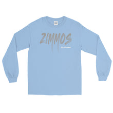 Load image into Gallery viewer, Men’s Long Sleeve Shirt Gray Print