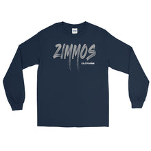 Load image into Gallery viewer, Men’s Long Sleeve Shirt Gray Print