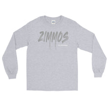 Load image into Gallery viewer, Men’s Long Sleeve Shirt Gray Print