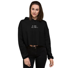 Load image into Gallery viewer, Woman’s Crop Hoodie with Center Logo