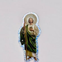Load image into Gallery viewer, San Judas Tadeo Glitter Sticker
