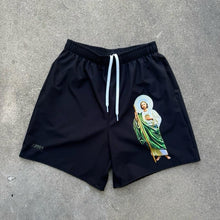 Load image into Gallery viewer, San Judas Tadeo Shorts Black
