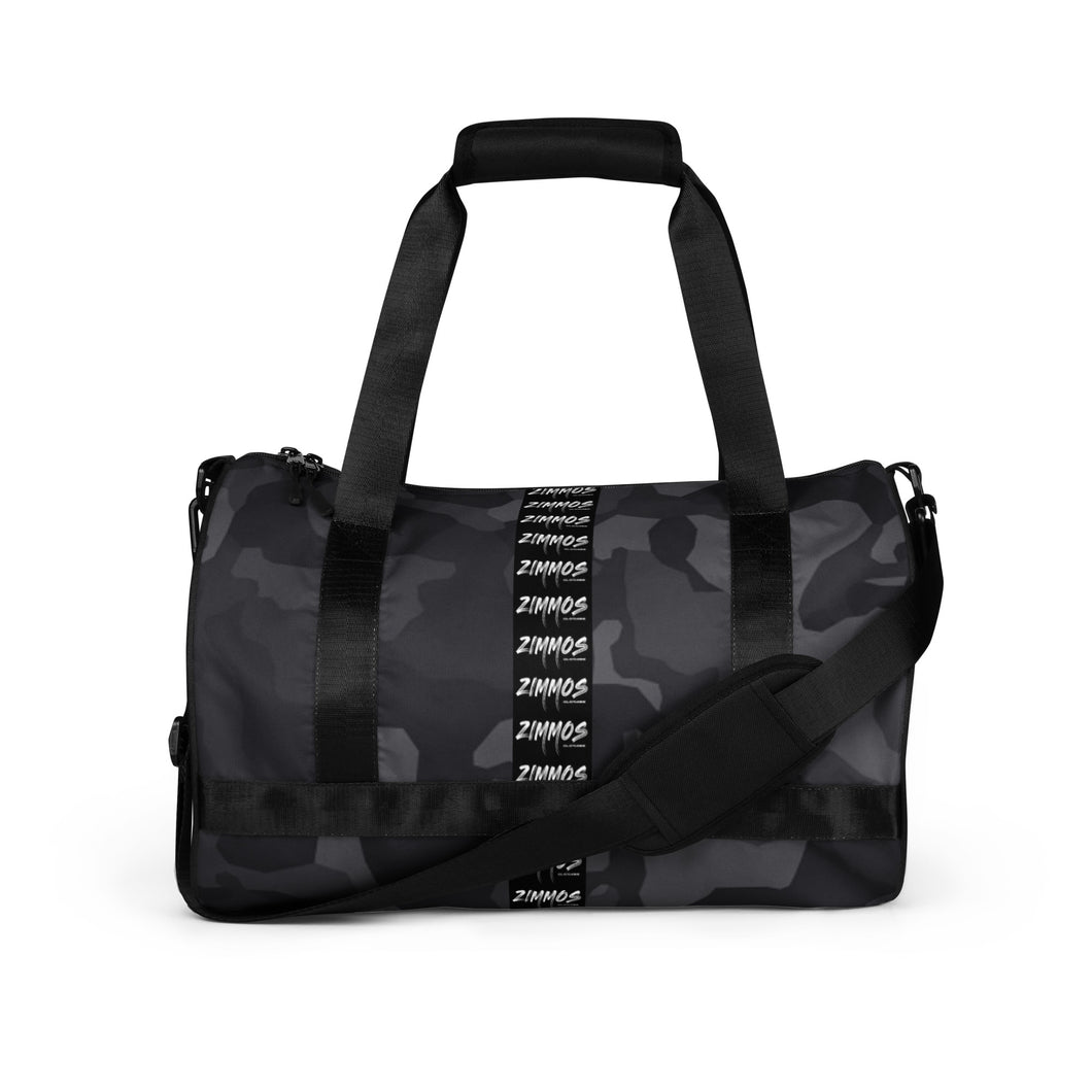 Black Camo Gym Bag by Zimmos Clothing