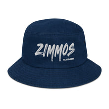 Load image into Gallery viewer, Denim Bucket Hat with Embroidered Logo

