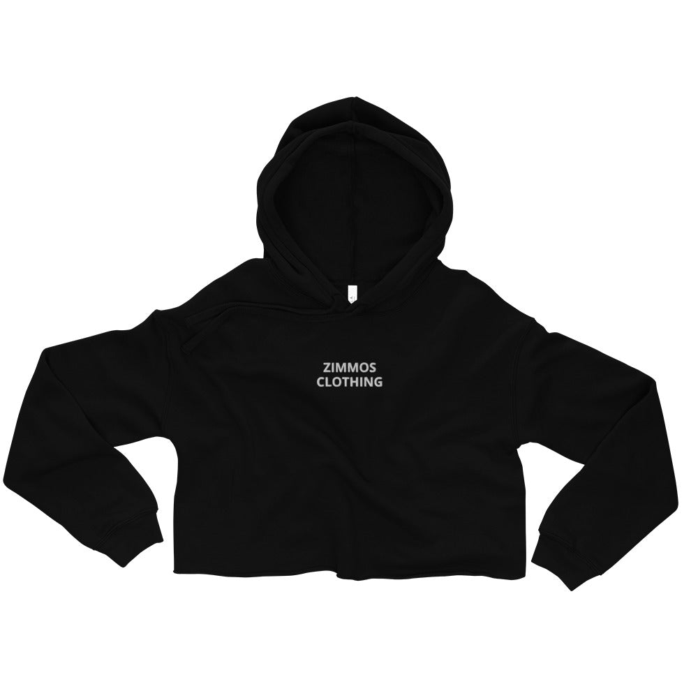 Woman’s Crop Hoodie with Center Logo